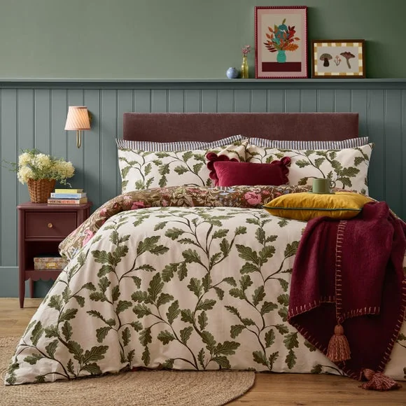 Furn. Forest Bloom Polycotton Duvet Cover & Pillowcase Set – image 2
