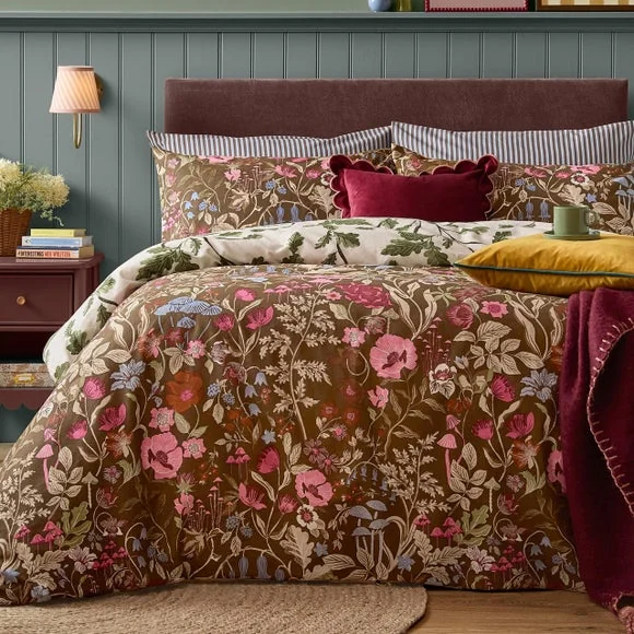 Furn. Forest Bloom Polycotton Duvet Cover & Pillowcase Set – image 4