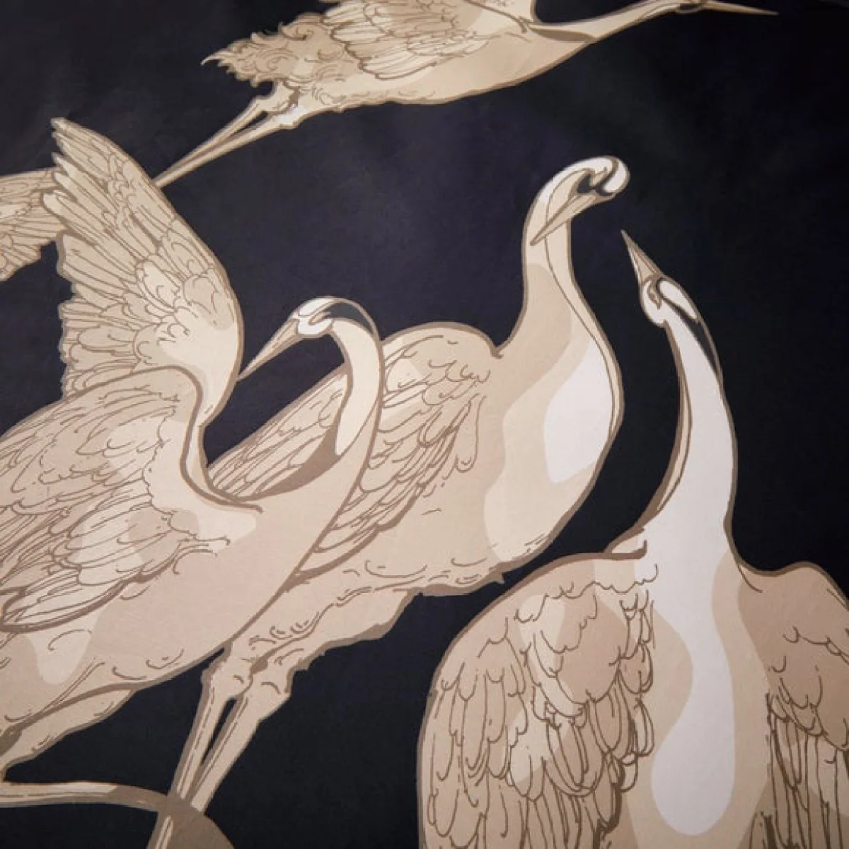 Kireina Black and Gold Cotton Duvet Cover and Pillowcase Set Black – image 4