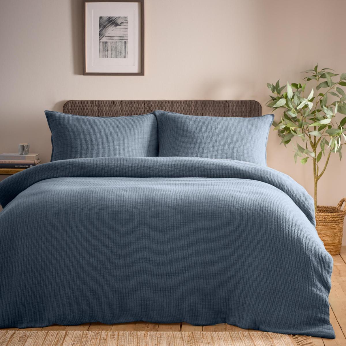 Yard Ribble Duvet Cover and Pillowcase Set Ink – image 3