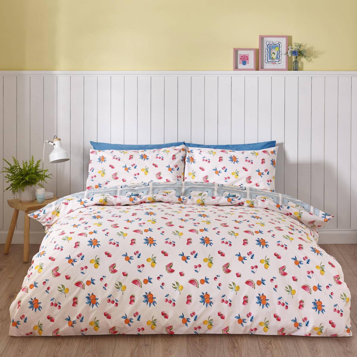 Catherine Lansfield Riviera Tiles Reversible Duvet Cover & Pillowcase Set – image 3