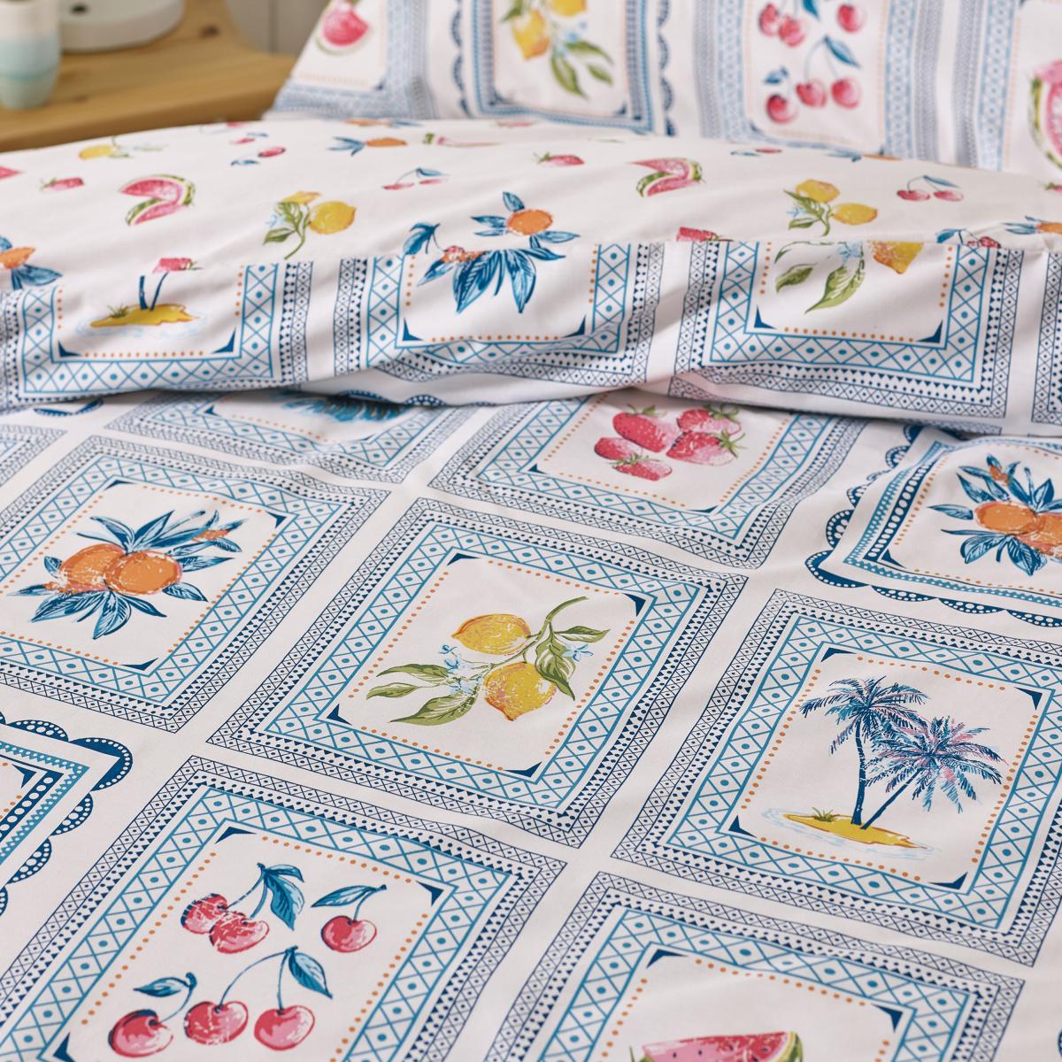 Catherine Lansfield Riviera Tiles Reversible Duvet Cover & Pillowcase Set – image 4