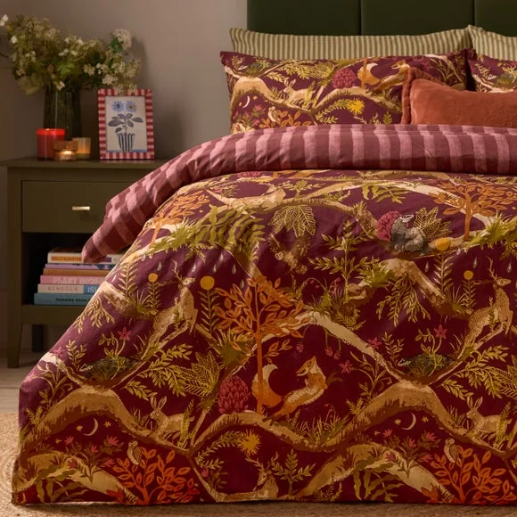 Furn. Nya Woodland Polycotton Duvet Cover & Pillowcase Set – image 4