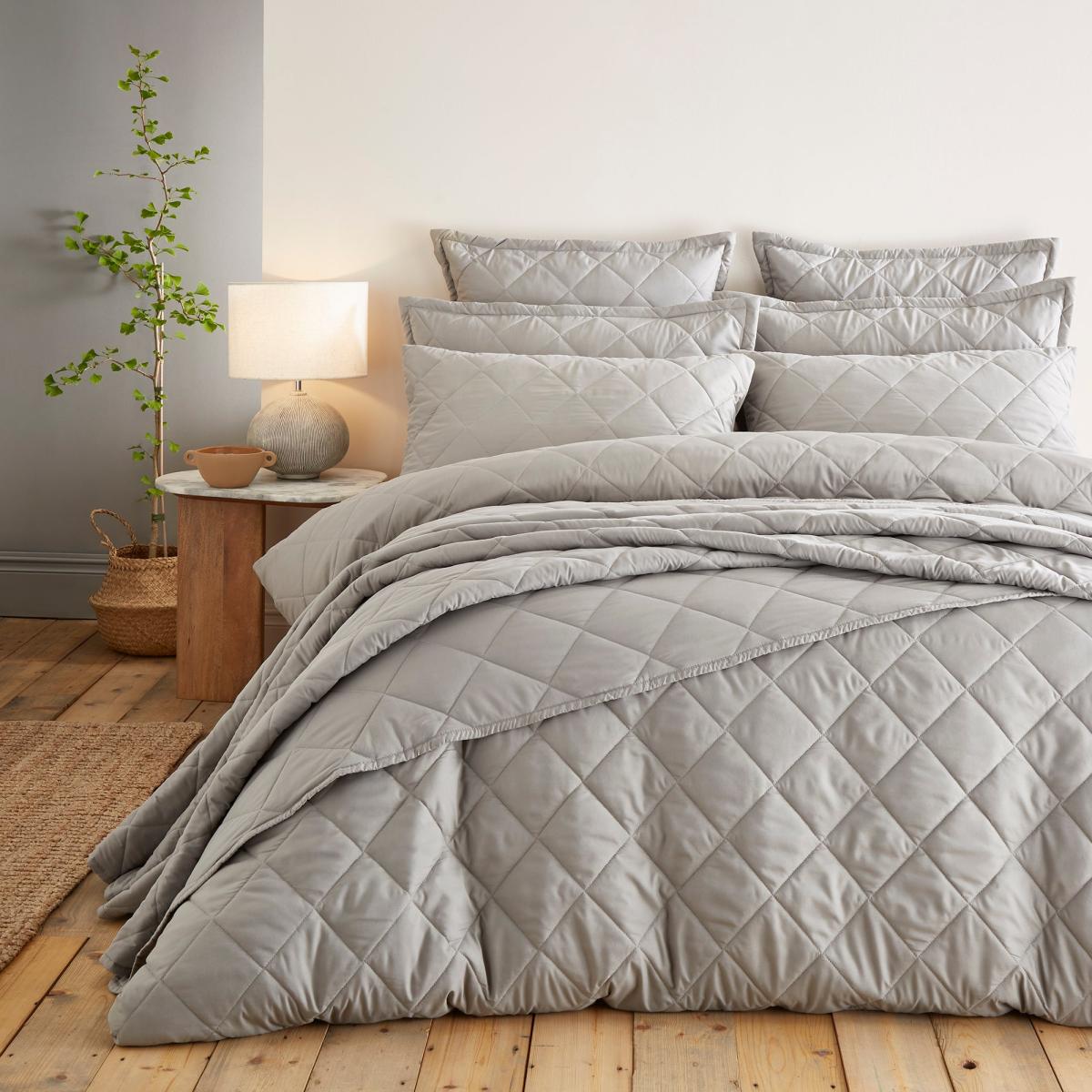 Helston Duvet Cover & Pillowcase Set Grey – image 1