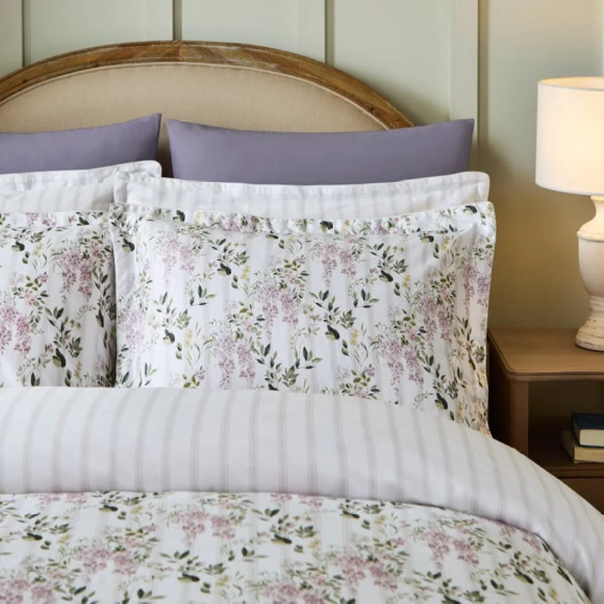 Dorma Hampton Stripe 100% Cotton Sateen Duvet Cover & Pillowcase Set – image 4
