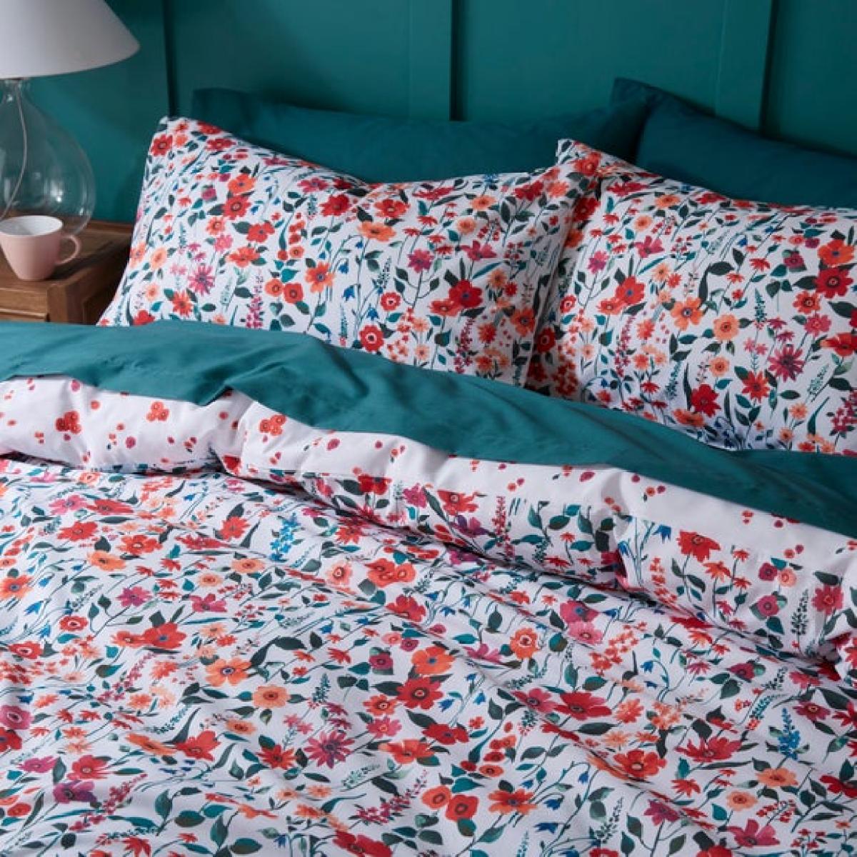 Meadow Floral Polycotton Duvet Cover & Pillowcase Set – image 2
