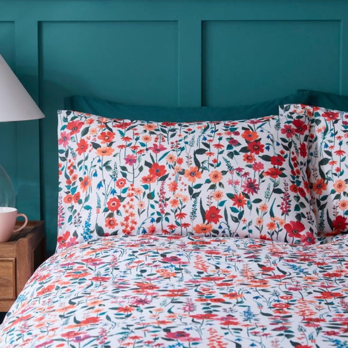 Meadow Floral Polycotton Duvet Cover & Pillowcase Set – image 6
