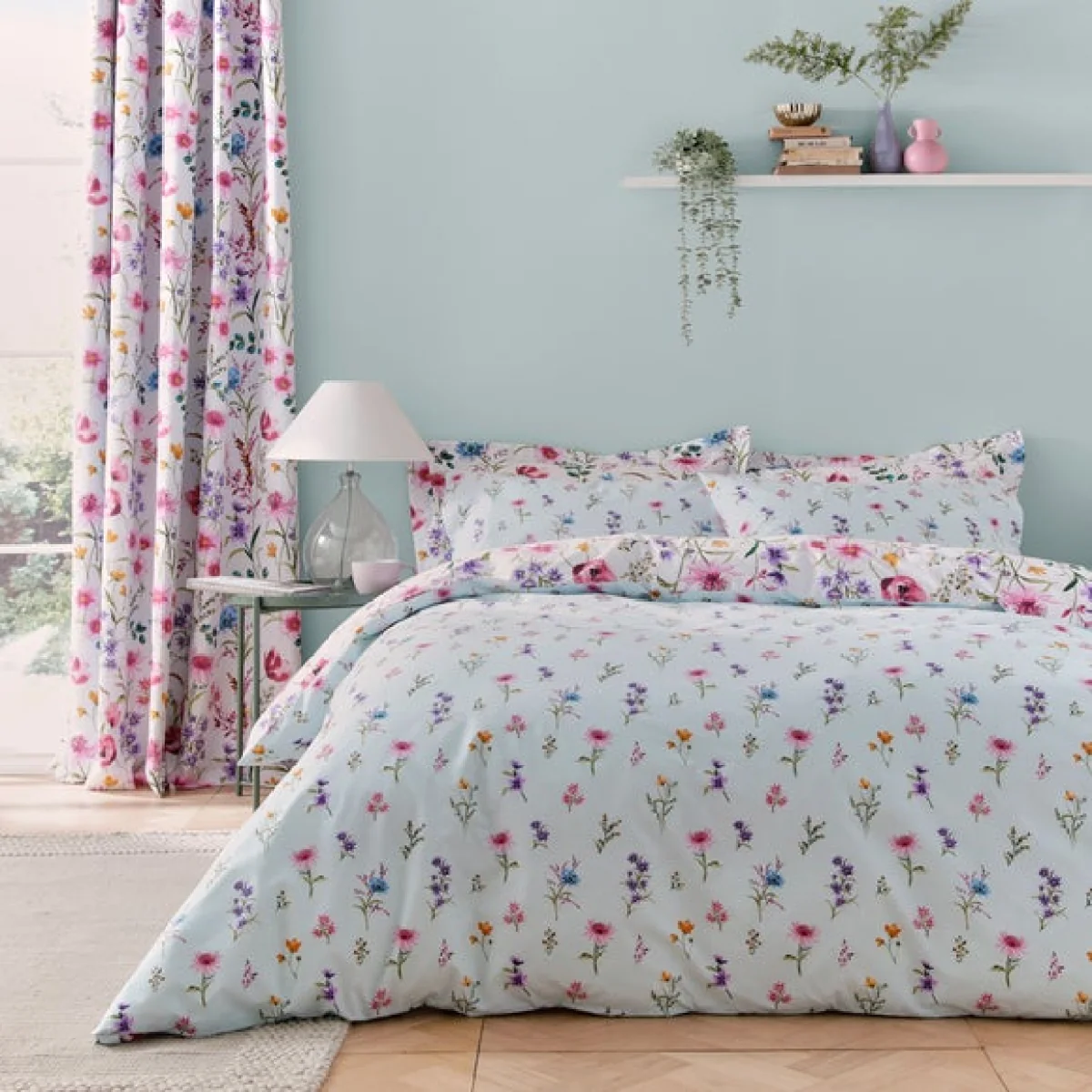 Foxley Ditsy Duvet Cover & Pillowcase Set Pink – image 3