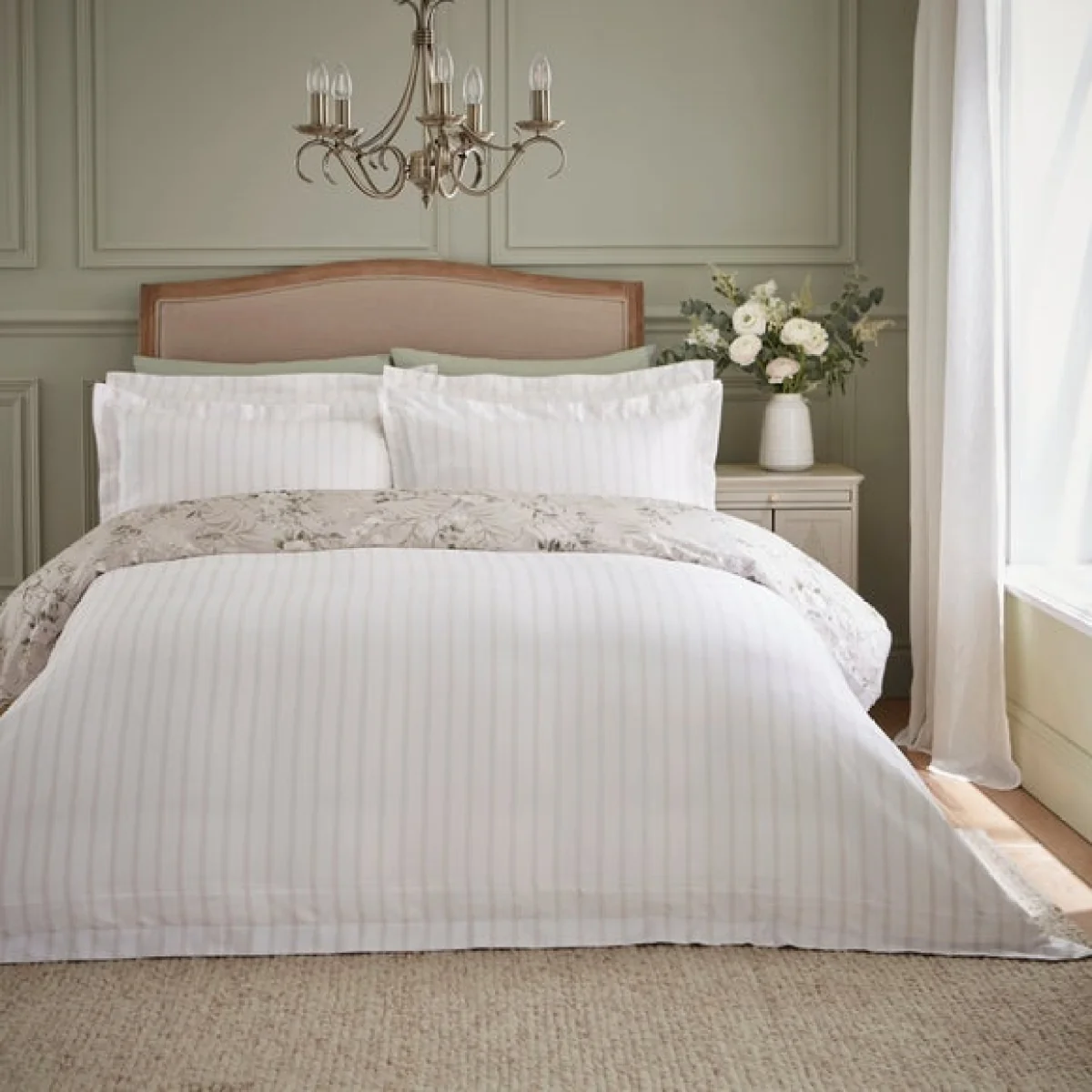 Dorma Birdsong 100% Cotton Sateen Duvet Cover & Pillowcase Set – image 2