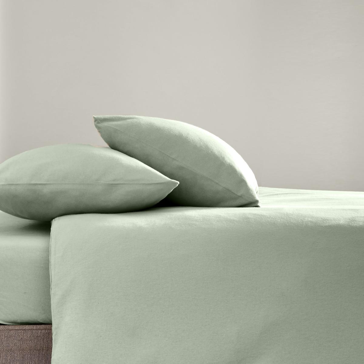 Simply Brushed Cotton Duvet Cover and Pillowcase Set Sage (Green) – image 2