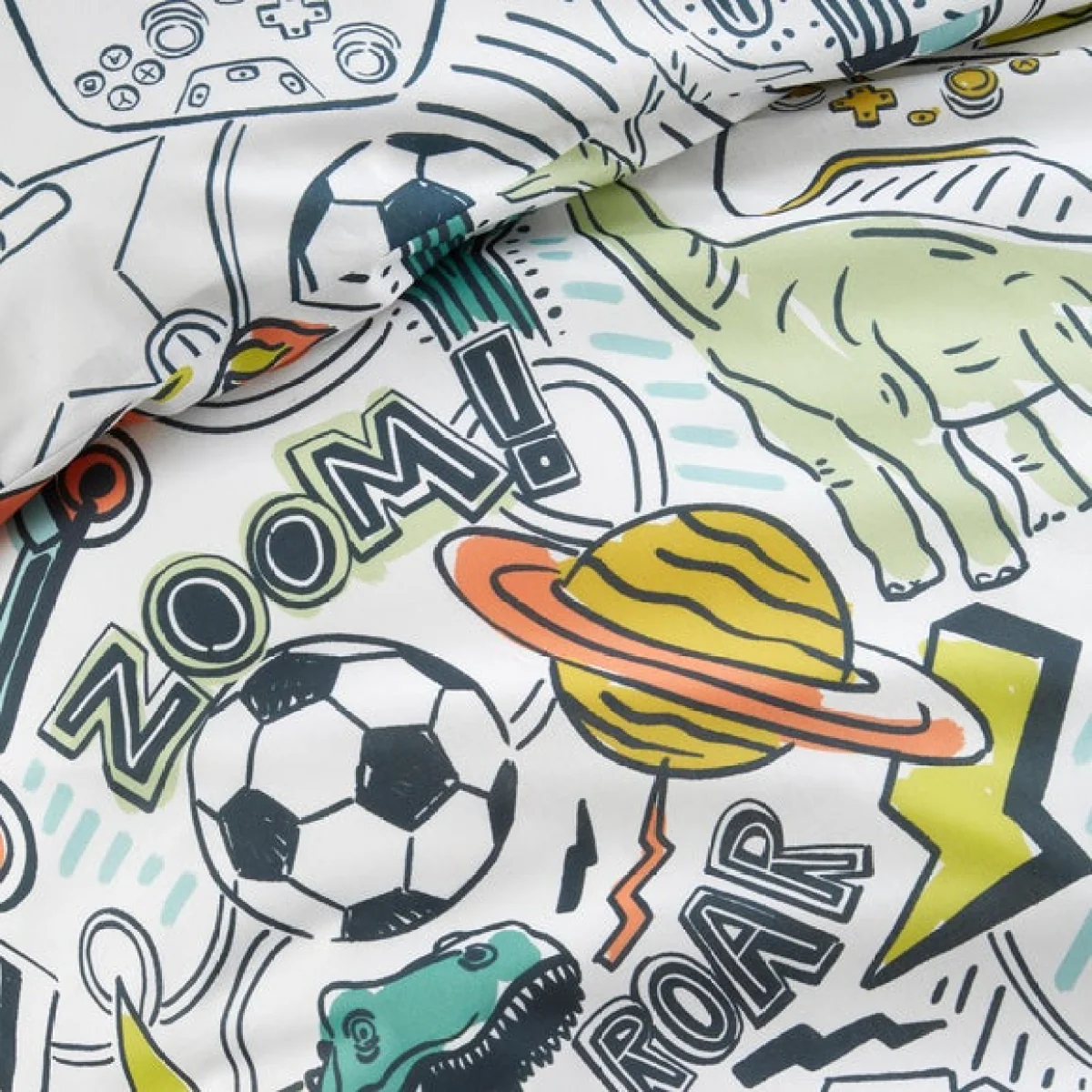 Bedlam Doodle Zoom Duvet Cover & Pillowcase Set – image 3
