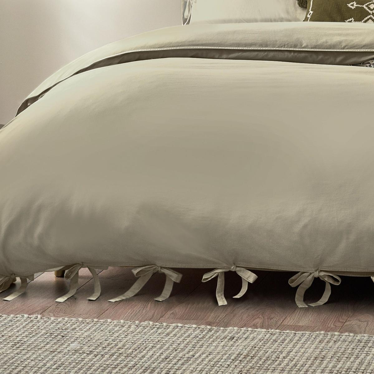 Riviera Yard Mallow Bow Tie Cotton Duvet Cover & Pillowcase Set – image 4