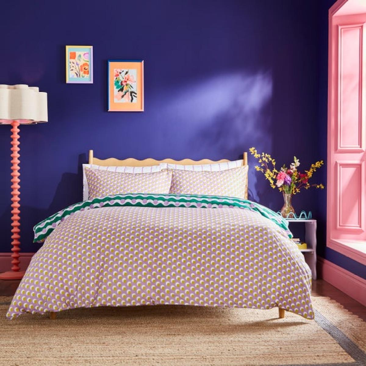 Sophie Robinson Wiggle Dot Duvet Cover & Pillowcase Set – image 3