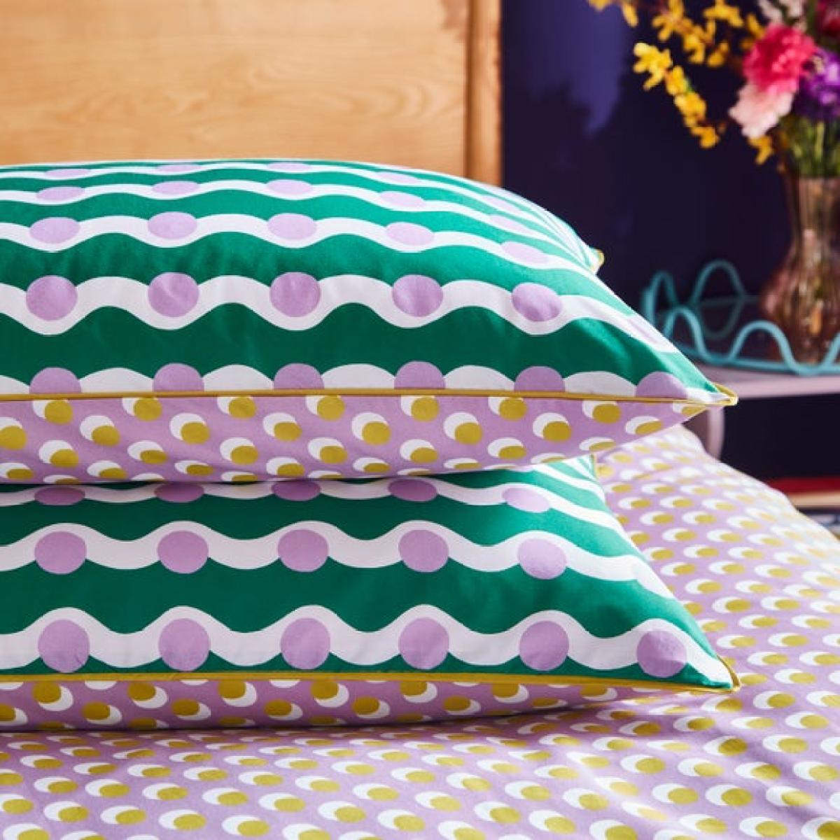 Sophie Robinson Wiggle Dot Duvet Cover & Pillowcase Set – image 7