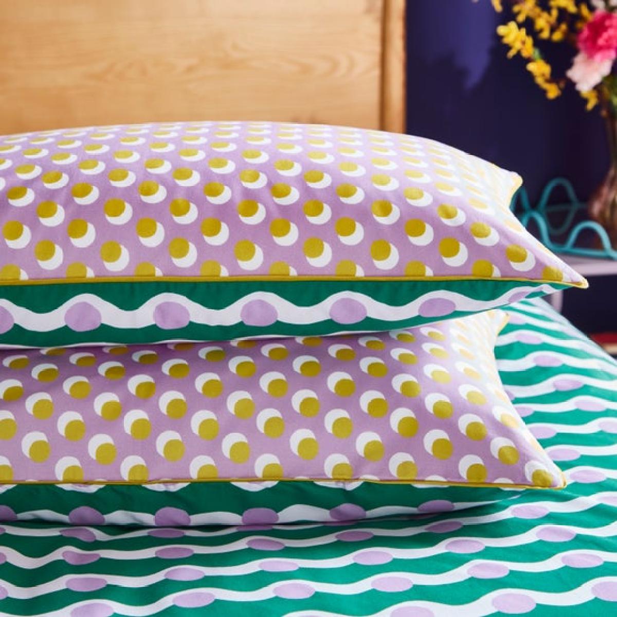 Sophie Robinson Wiggle Dot Duvet Cover & Pillowcase Set – image 8