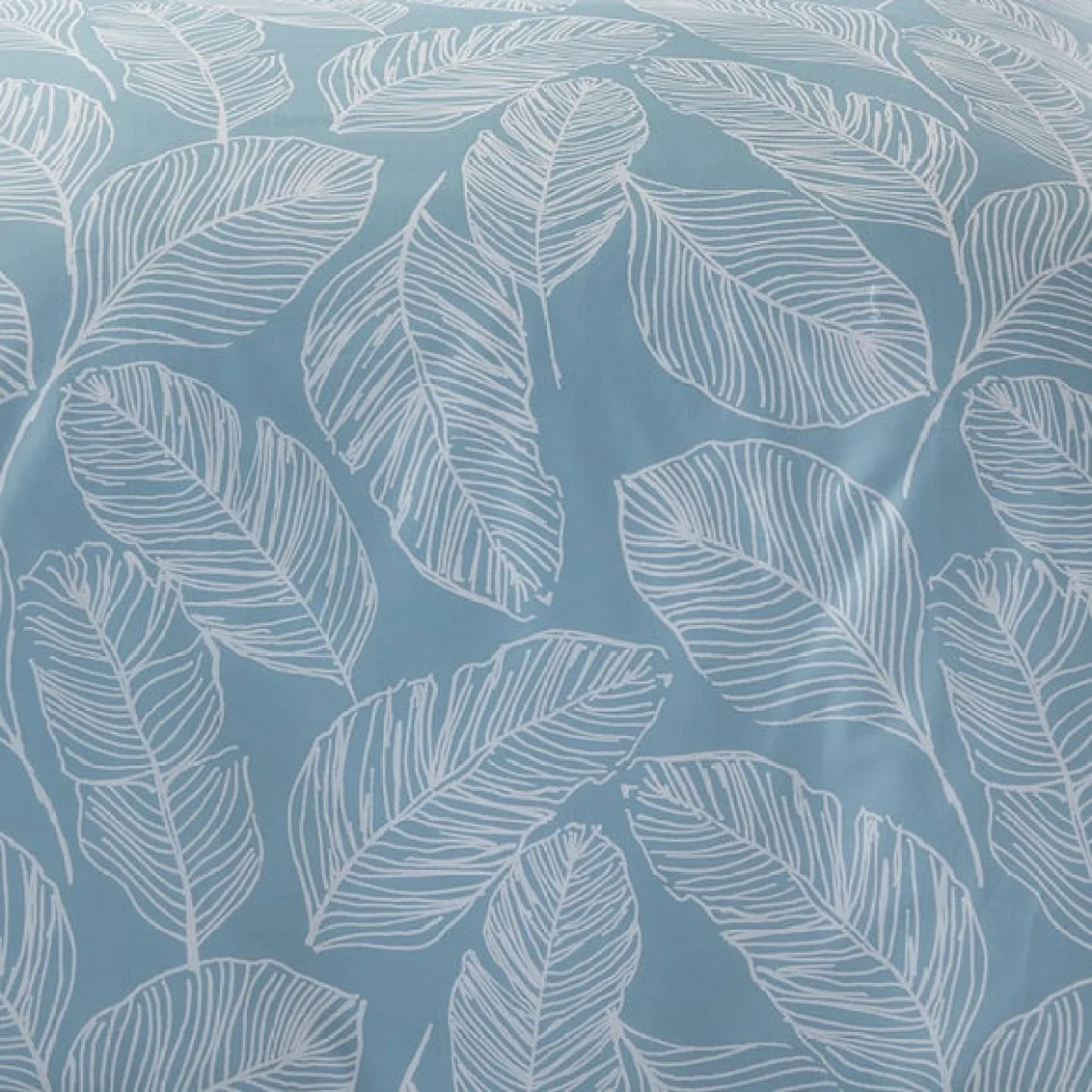 Fusion Matteo Reversible Duvet Cover and Pillowcase Set Duck Egg (Blue) – image 4