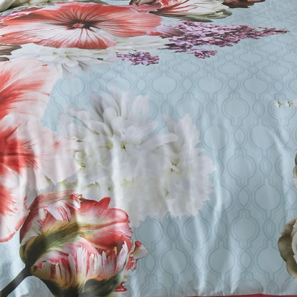 Mayfair Lady Cotton Duvet Cover and Pillowcase Set Blue – image 3