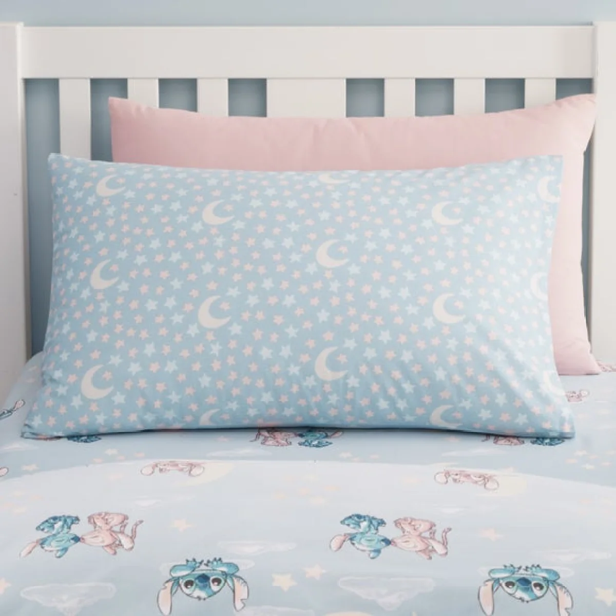 Stitch Duvet Cover and Pillowcase Set Grey – image 4