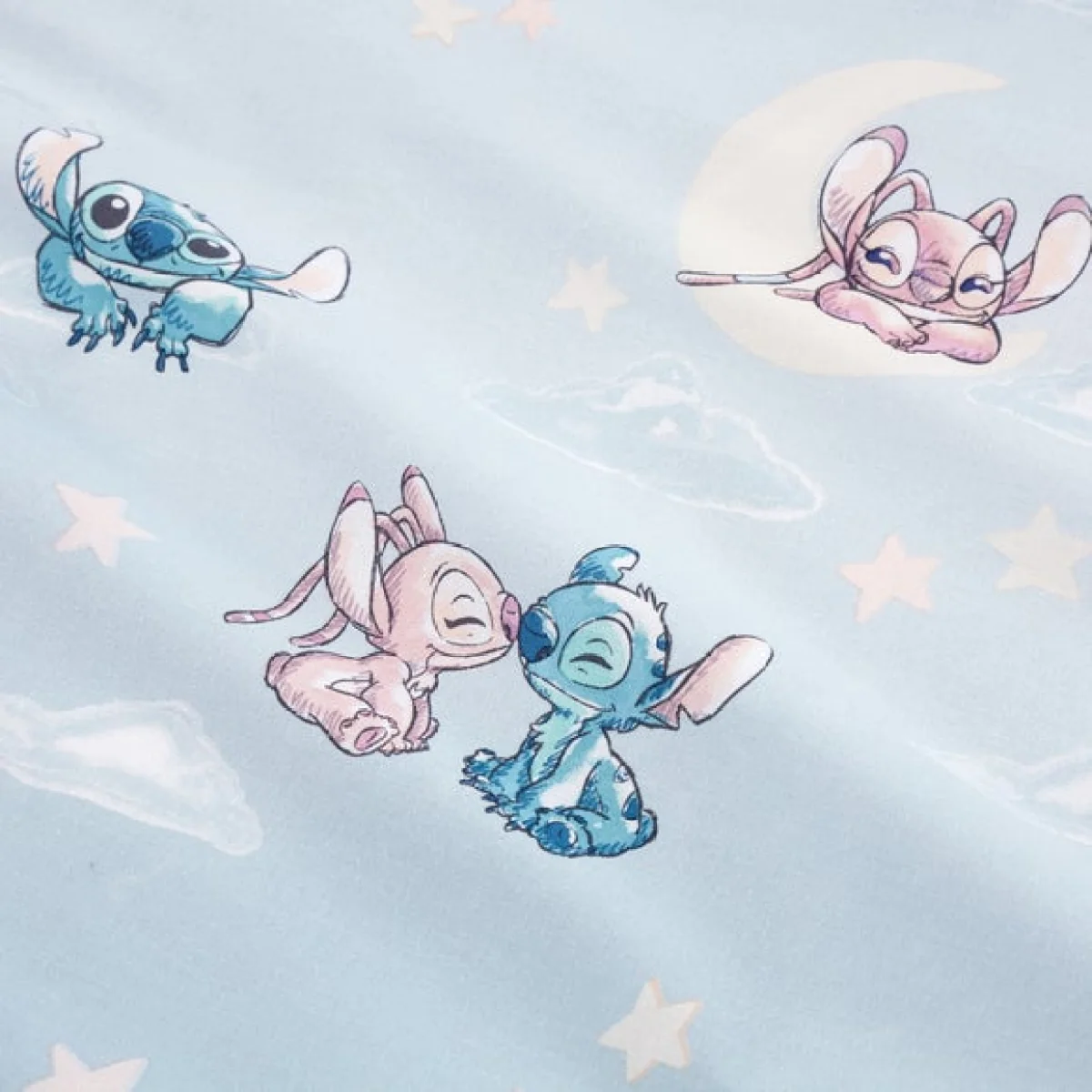 Stitch Duvet Cover and Pillowcase Set Grey – image 7