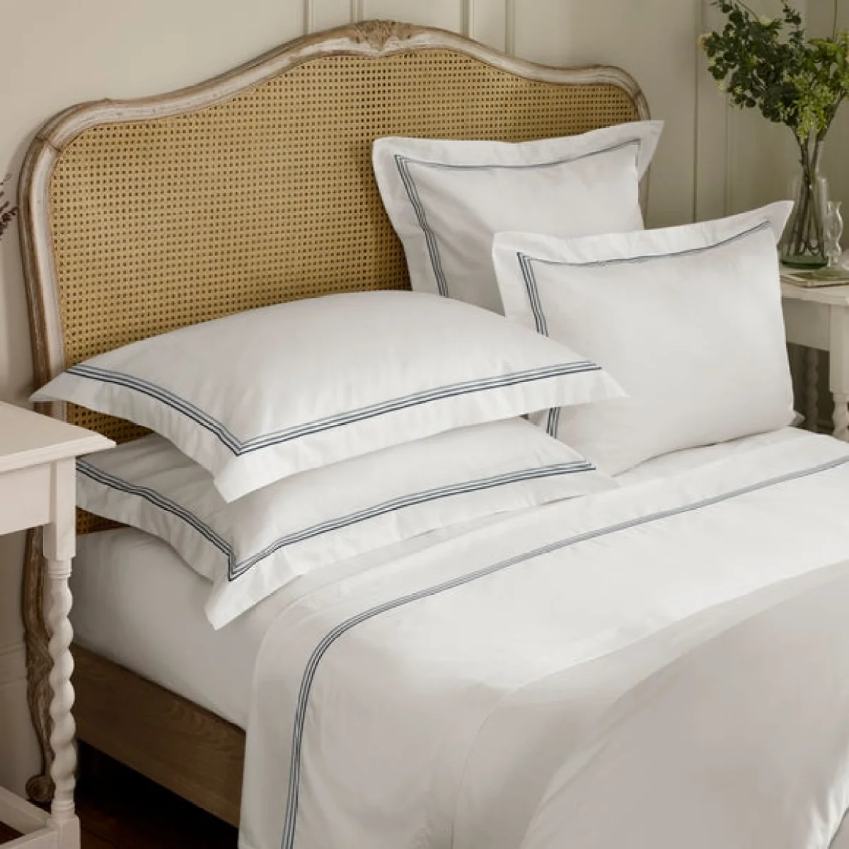 Dorma Rovello Embroidery 100% Cotton Duvet Cover & Pillowcase Set – image 2