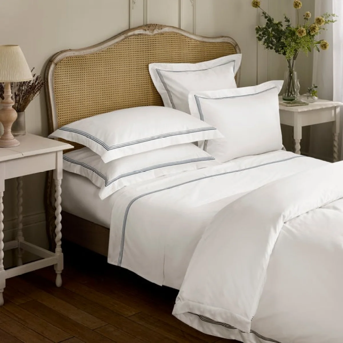 Dorma Rovello Embroidery 100% Cotton Duvet Cover & Pillowcase Set – image 5