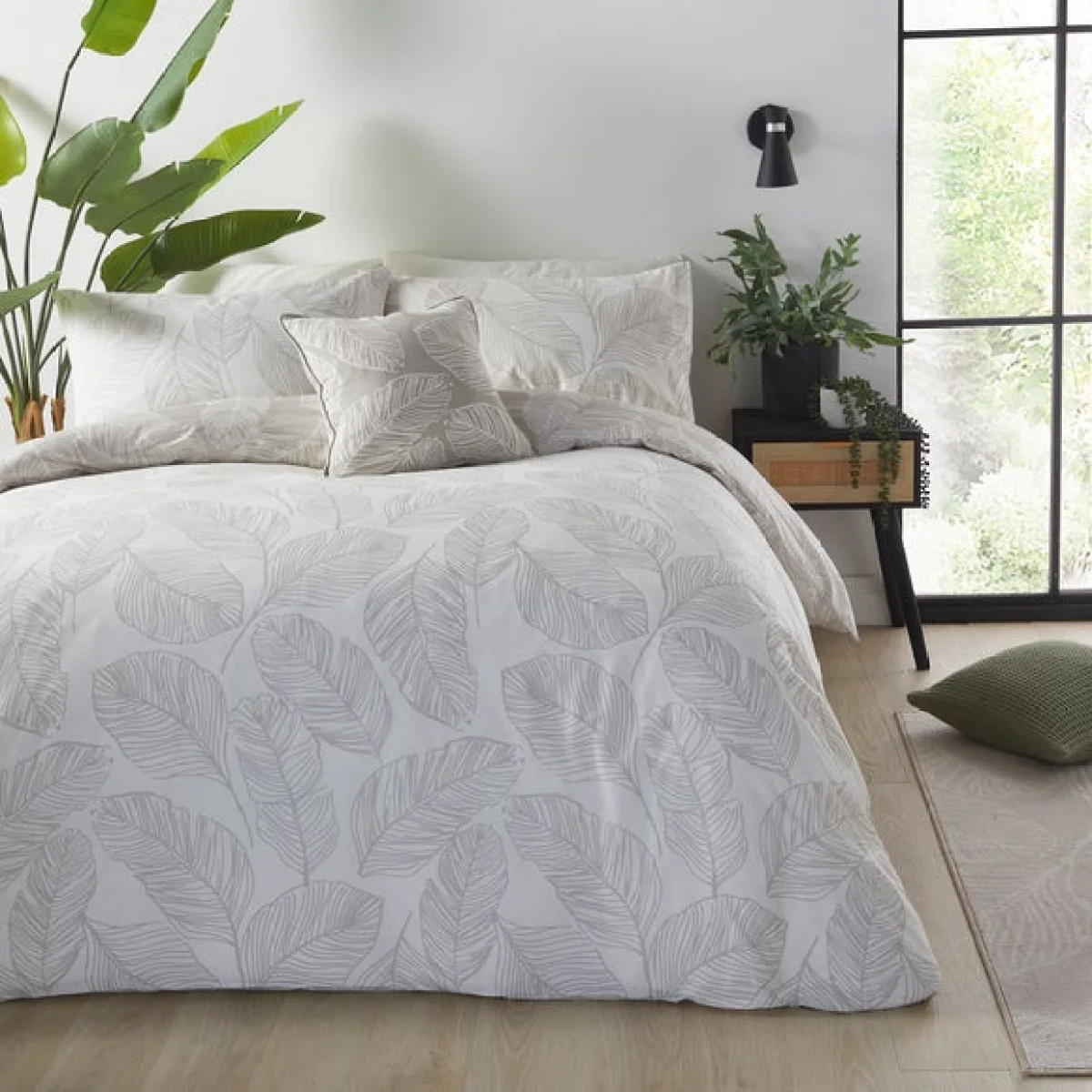 Fusion Matteo Reversible Duvet Cover and Pillowcase Set Natural – image 8