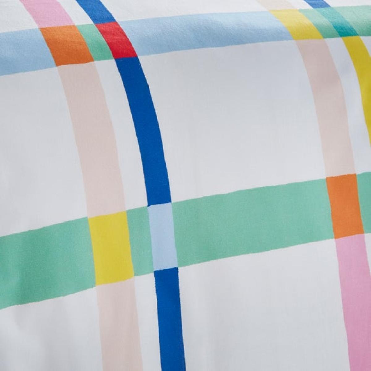 Bright Check Polycotton Duvet Cover & Pillowcase Set – image 6