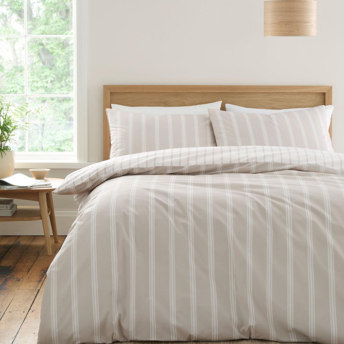 Bianca Ashford Stripe Reversible Duvet Cover & Pillowcase Set – image 3