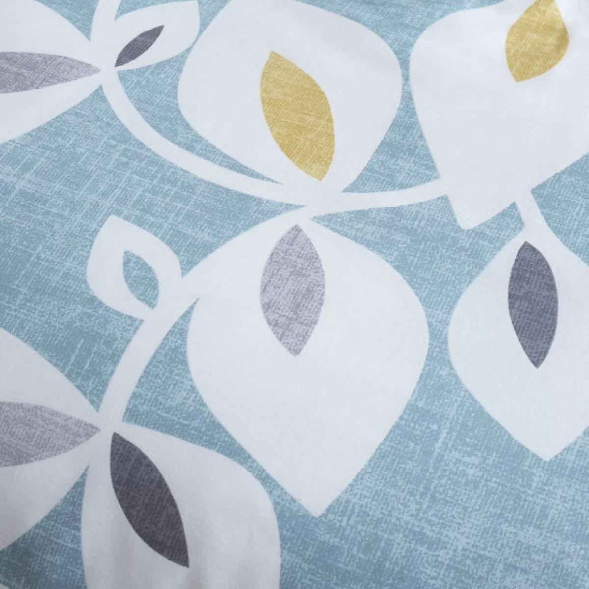 Catherine Lansfield Inga Leaf Teal Reversible Duvet Cover & Pillowcase Set Teal (Blue) – image 4