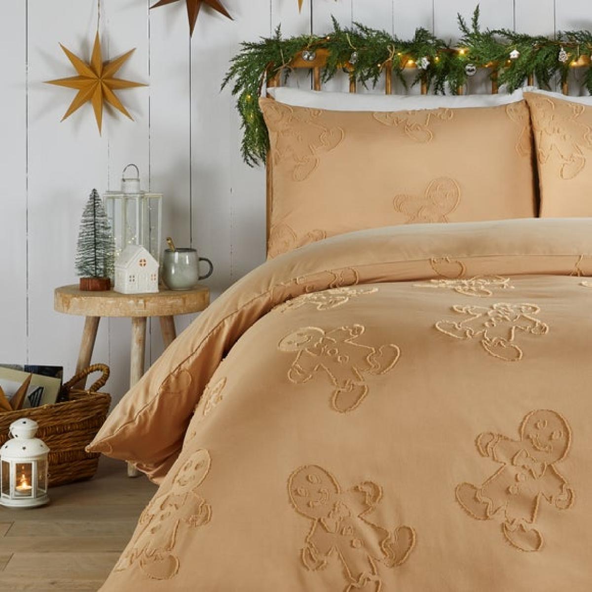 Duvet Day Gingerbread Tufted Duvet Cover and Pillowcase Set – image 3