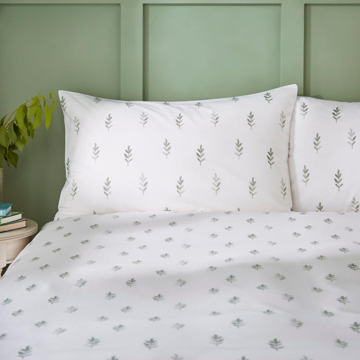 Harper Stem Floral 144 Thread Count Cotton Duvet Cover & Pillowcase Set – image 3