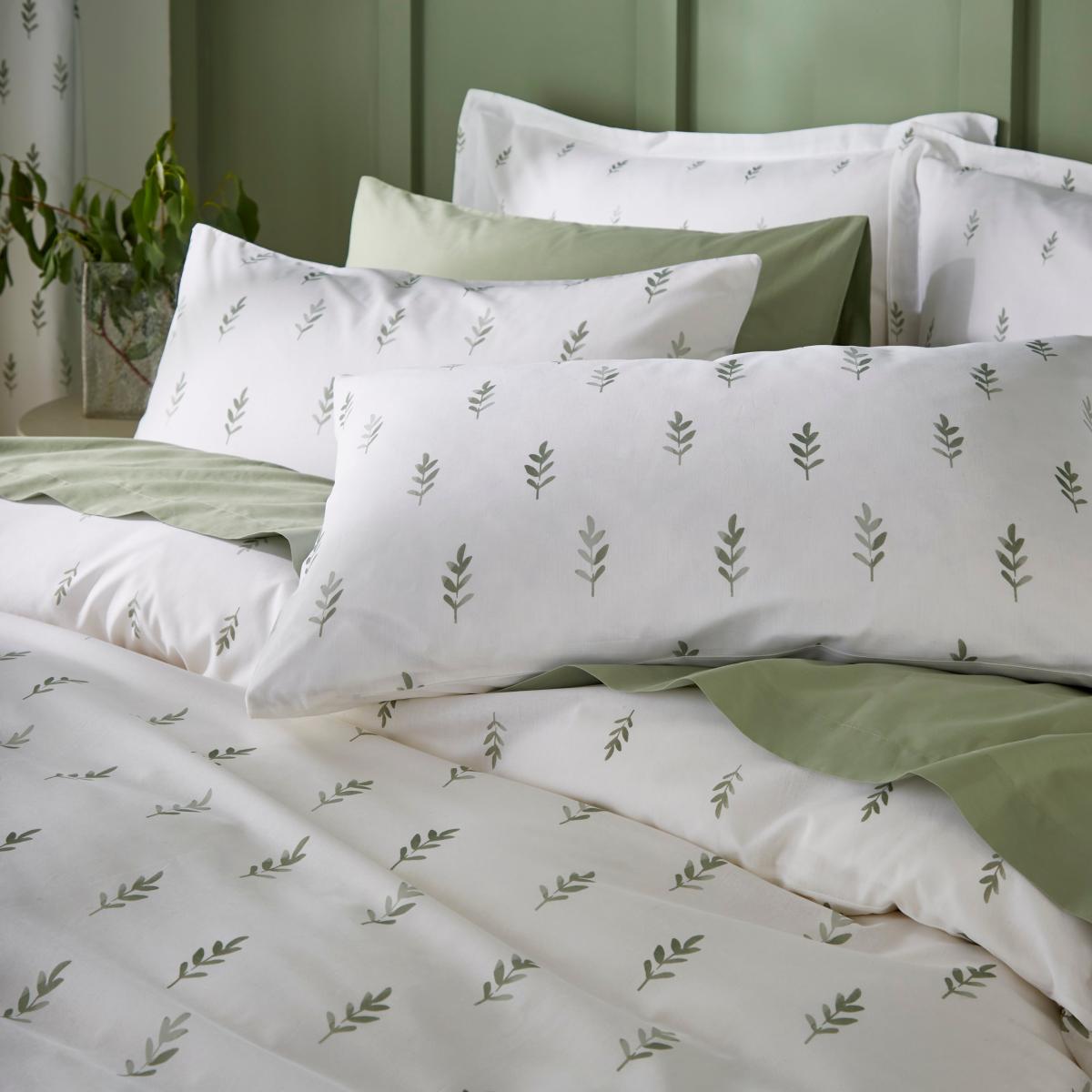 Harper Stem Floral 144 Thread Count Cotton Duvet Cover & Pillowcase Set – image 7