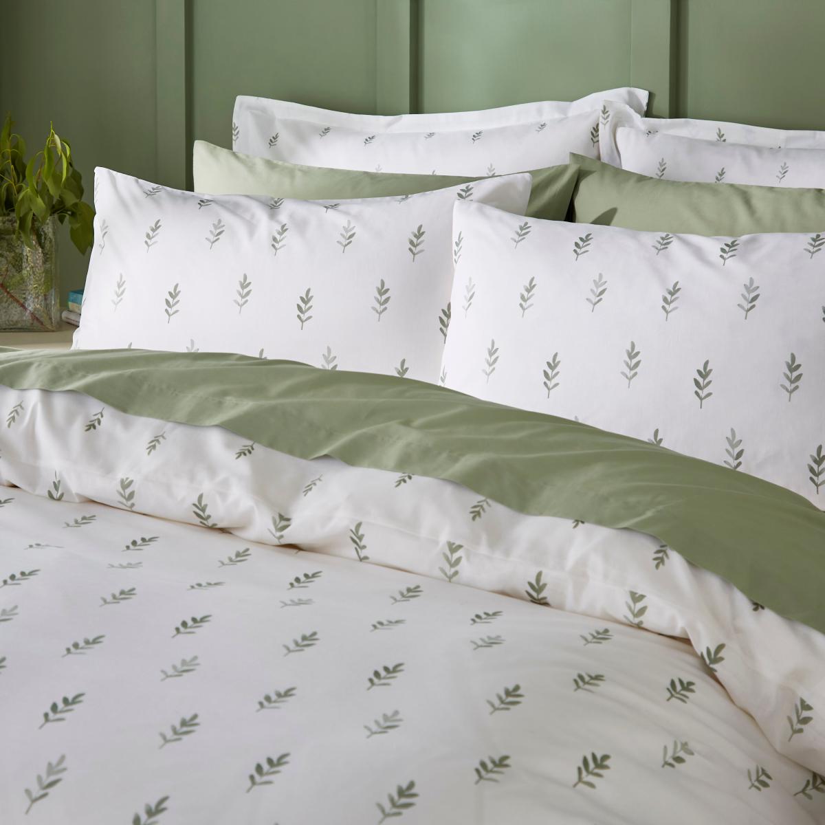 Harper Stem Floral 144 Thread Count Cotton Duvet Cover & Pillowcase Set – image 8