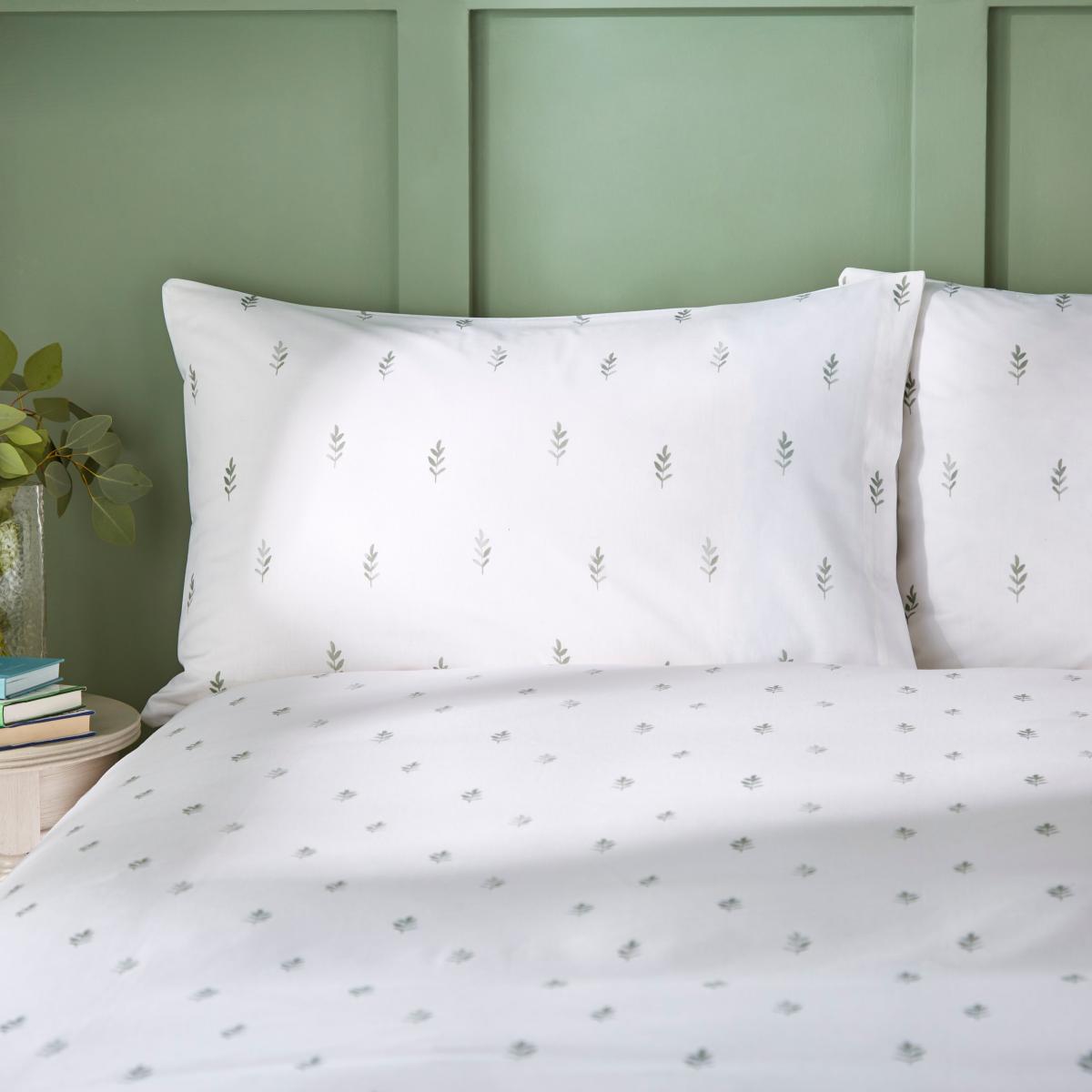 Harper Stem Floral 144 Thread Count Cotton Duvet Cover & Pillowcase Set – image 1