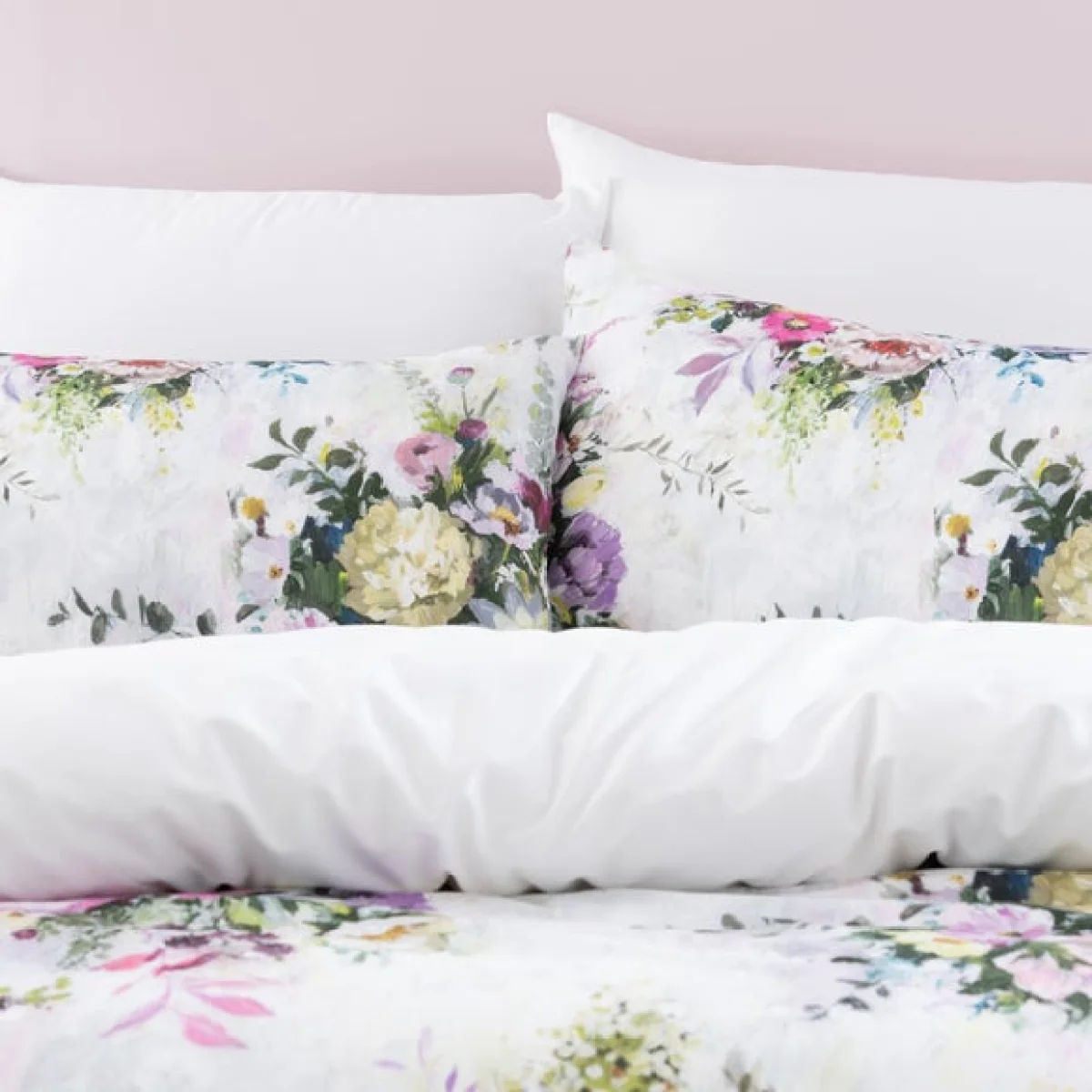 Kinsley Floral Cotton Duvet Cover and Pillowcase Set MultiColoured – image 5