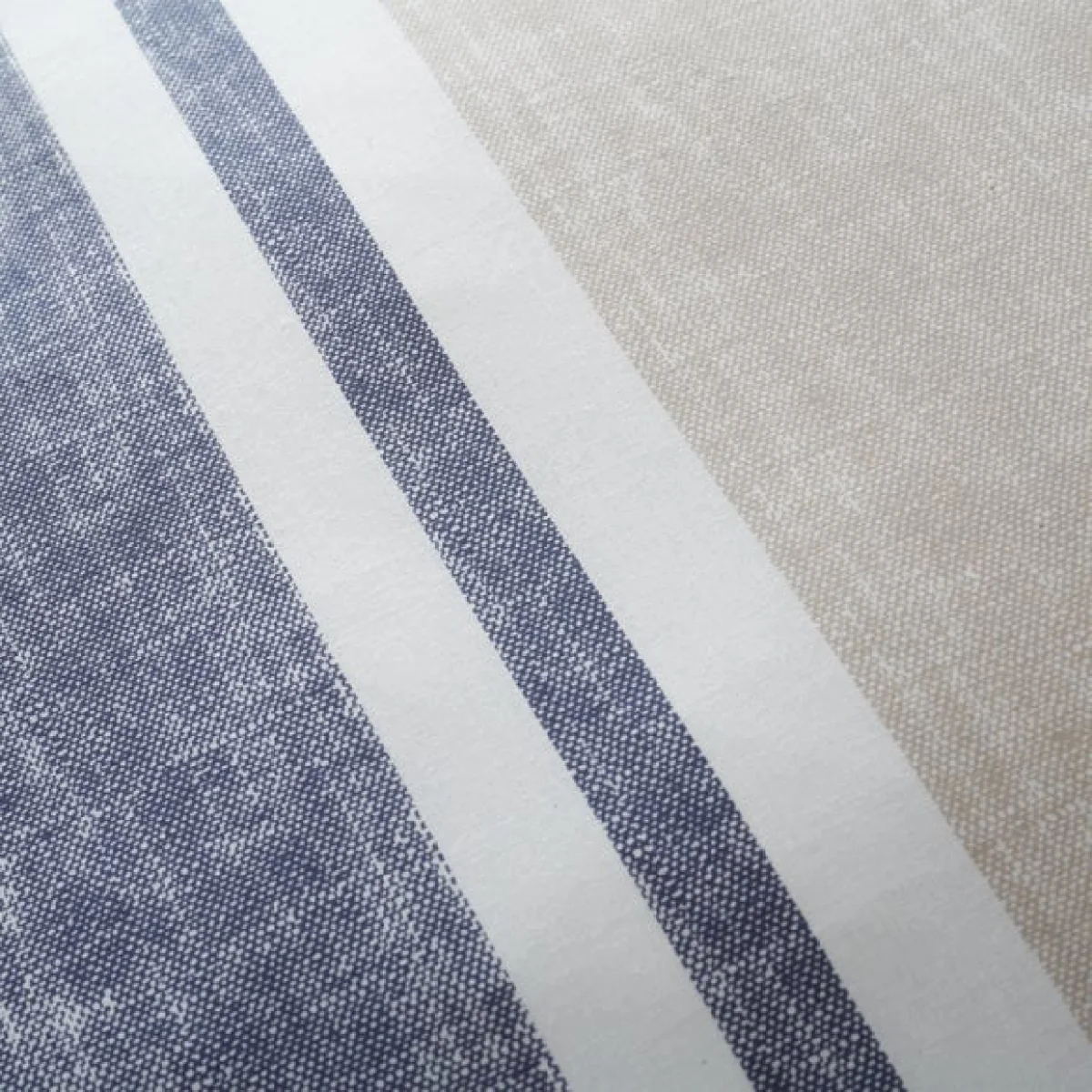 Catherine Lansfield Textured Banded Stripe Reversible Blue Duvet Cover & Pillowcase Set Blue – image 4