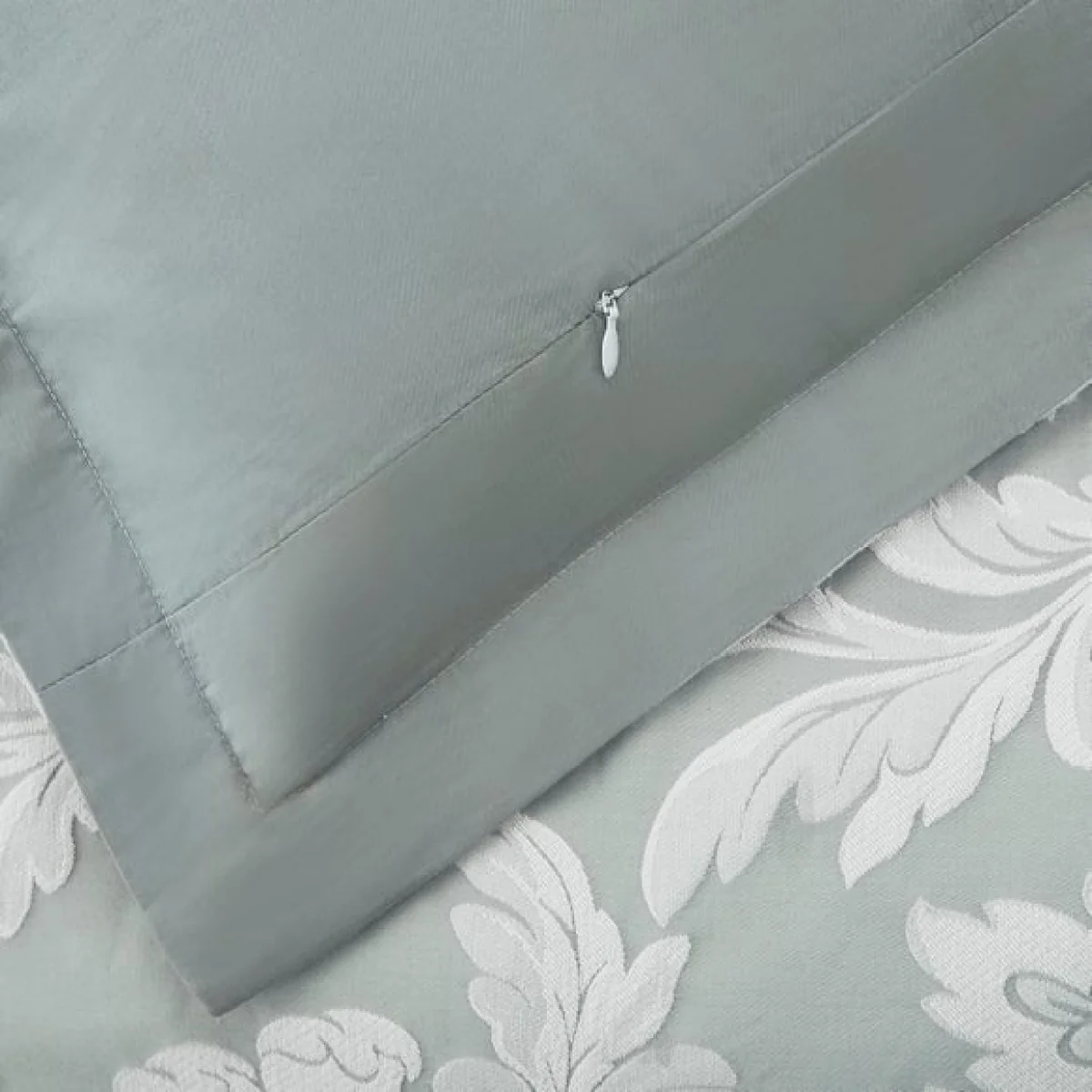 Dorma Florence Duvet Cover and Pillowcase Set Green/White – image 4
