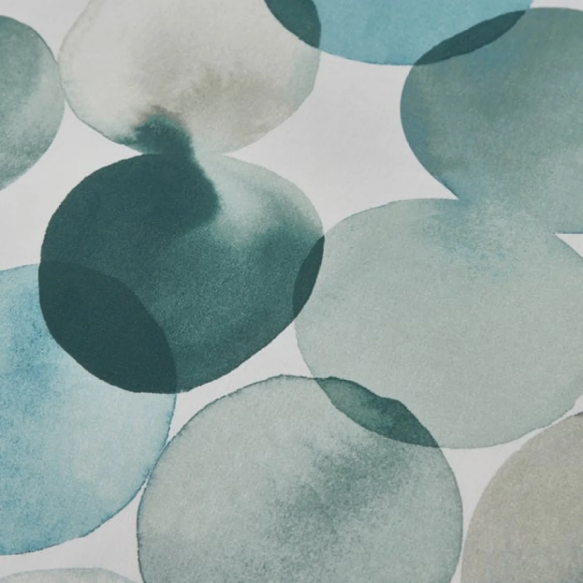 Watercolour Circles Teal Duvet Cover and Pillowcase Set Teal (Green) – image 5