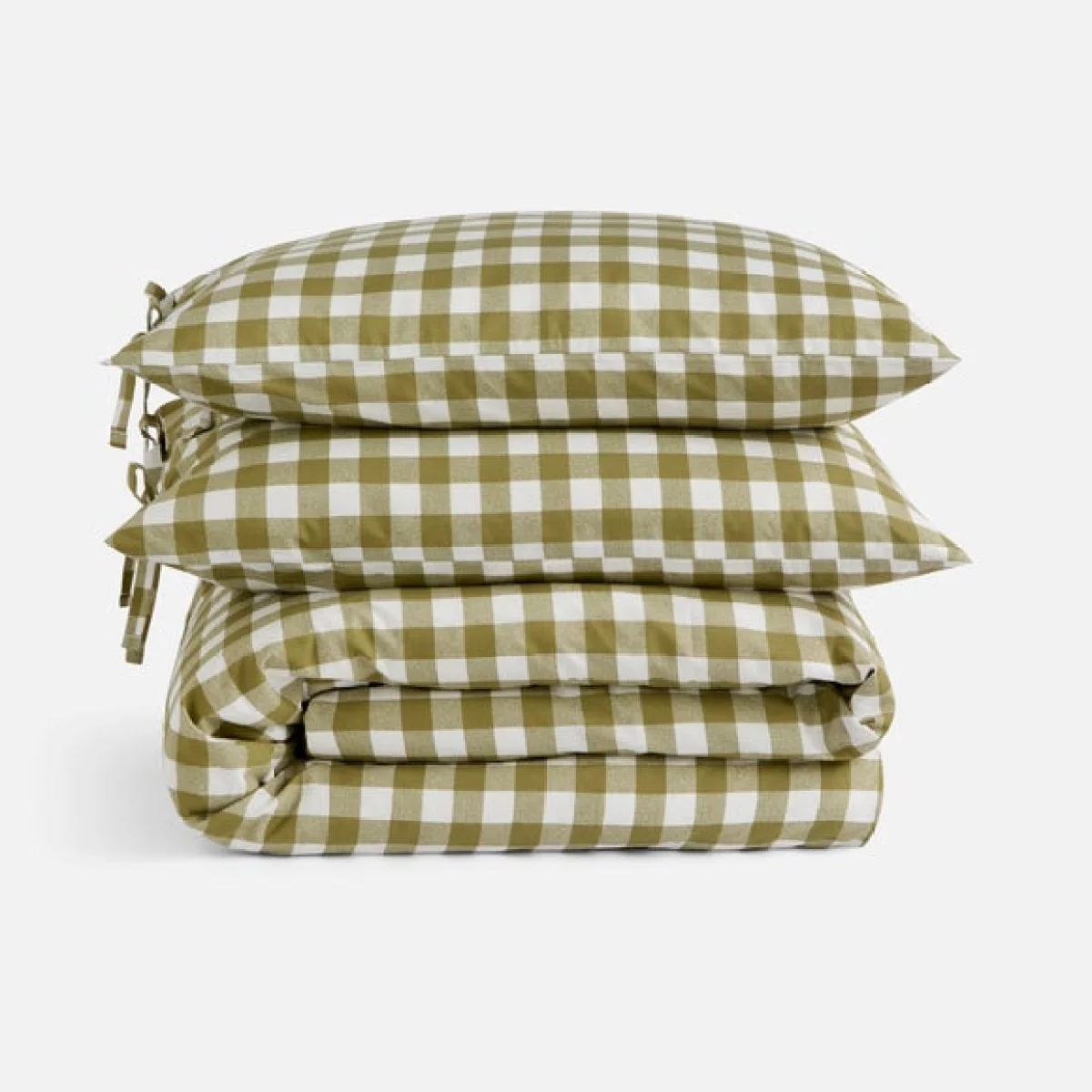 Gingham Polycotton Duvet Cover & Pillowcase Set – image 4
