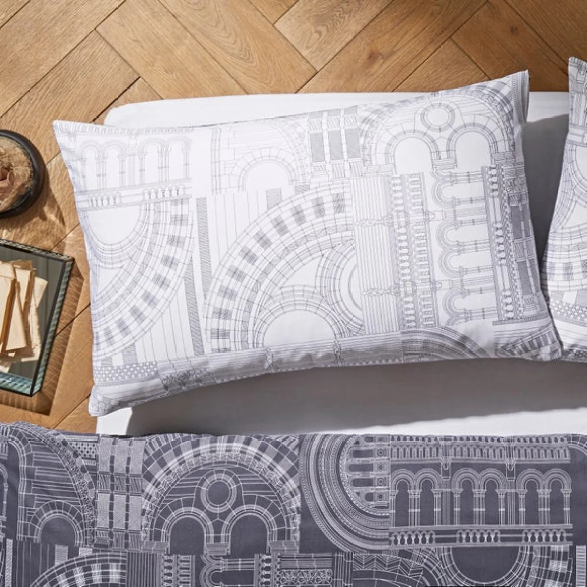 Waterhouse Charcoal Duvet Cover and Pillowcase Set Charcoal – image 6