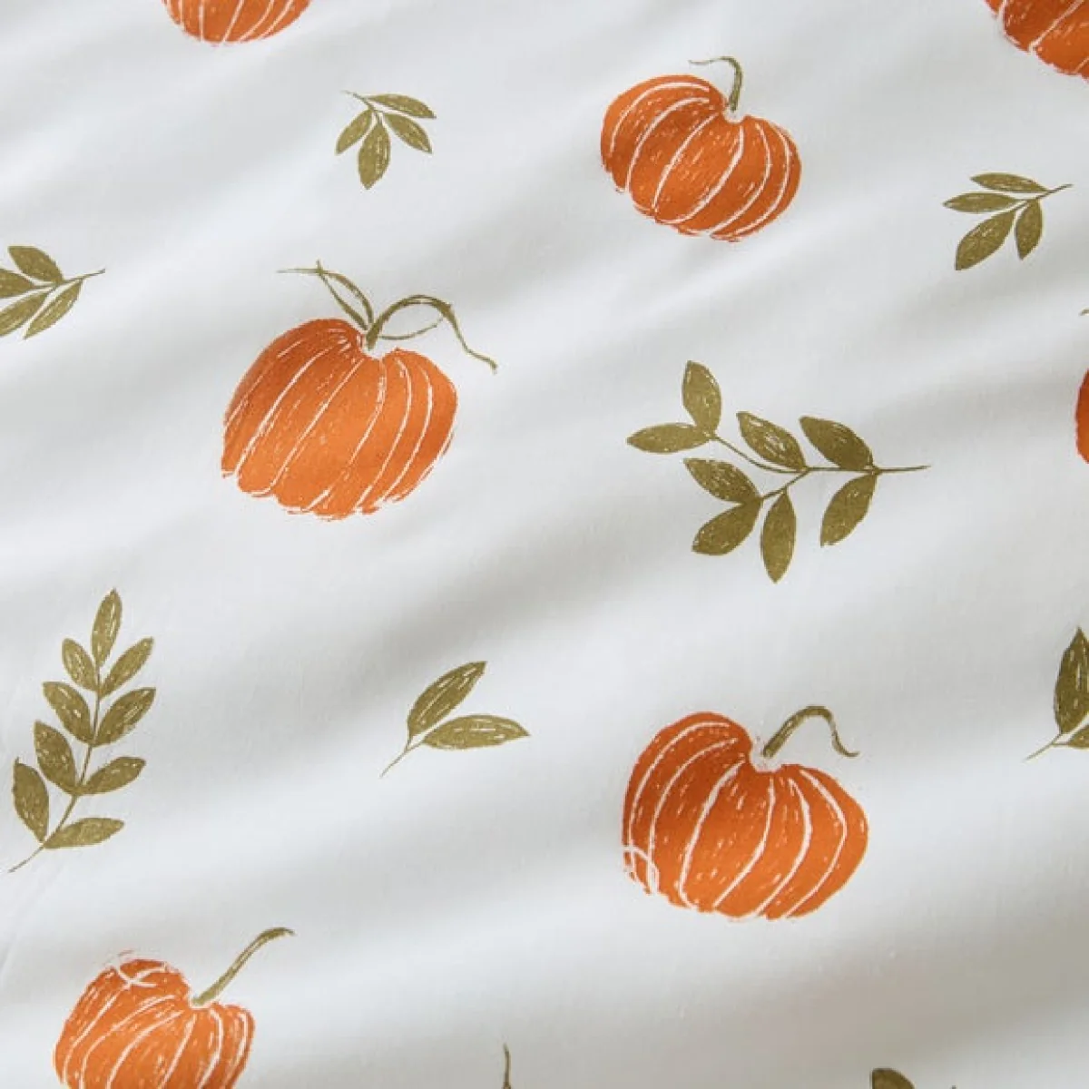 Pumpkin Polycotton Duvet Cover & Pillowcase Set – image 2
