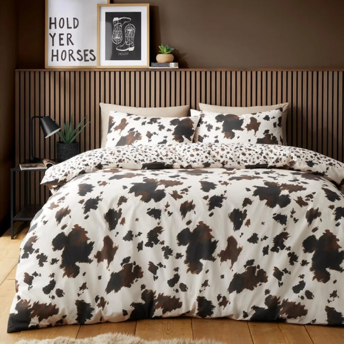 Fusion Cow Print Polycotton Duvet Cover & Pillowcase Set – image 2