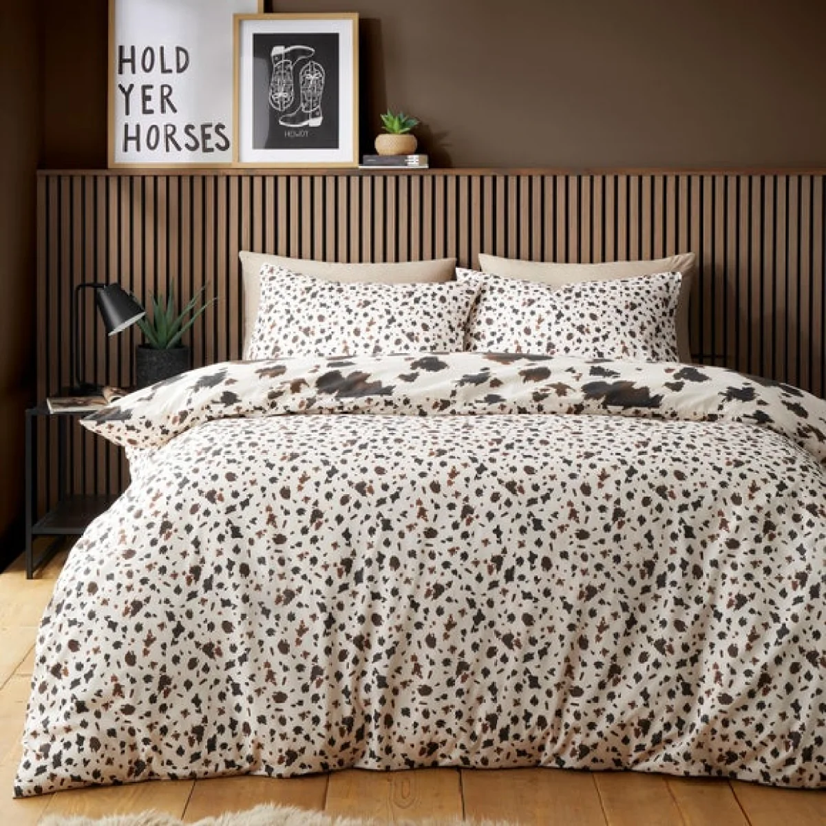 Fusion Cow Print Polycotton Duvet Cover & Pillowcase Set – image 3