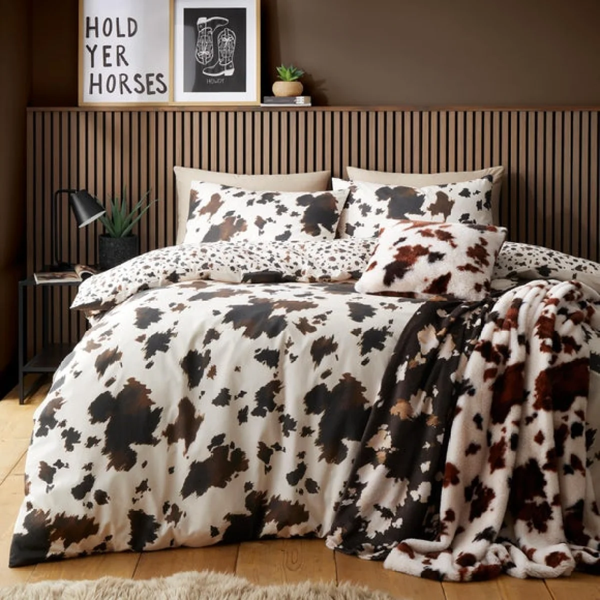Fusion Cow Print Polycotton Duvet Cover & Pillowcase Set – image 5