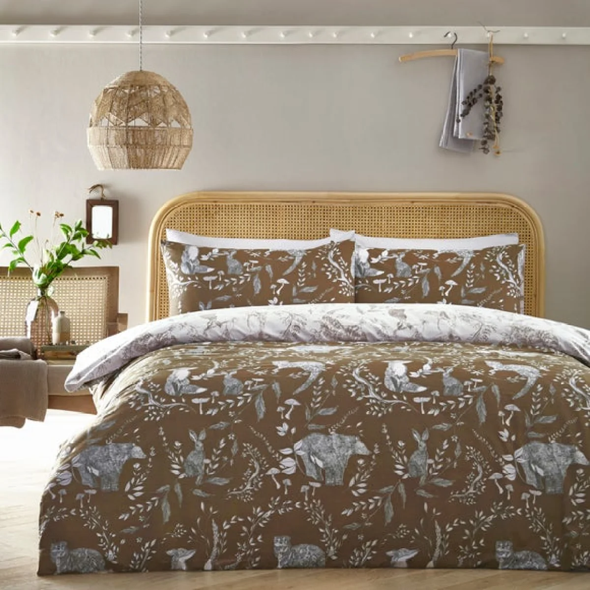 furn. Buckthorn Duvet Cover Set Amber Amber – image 2