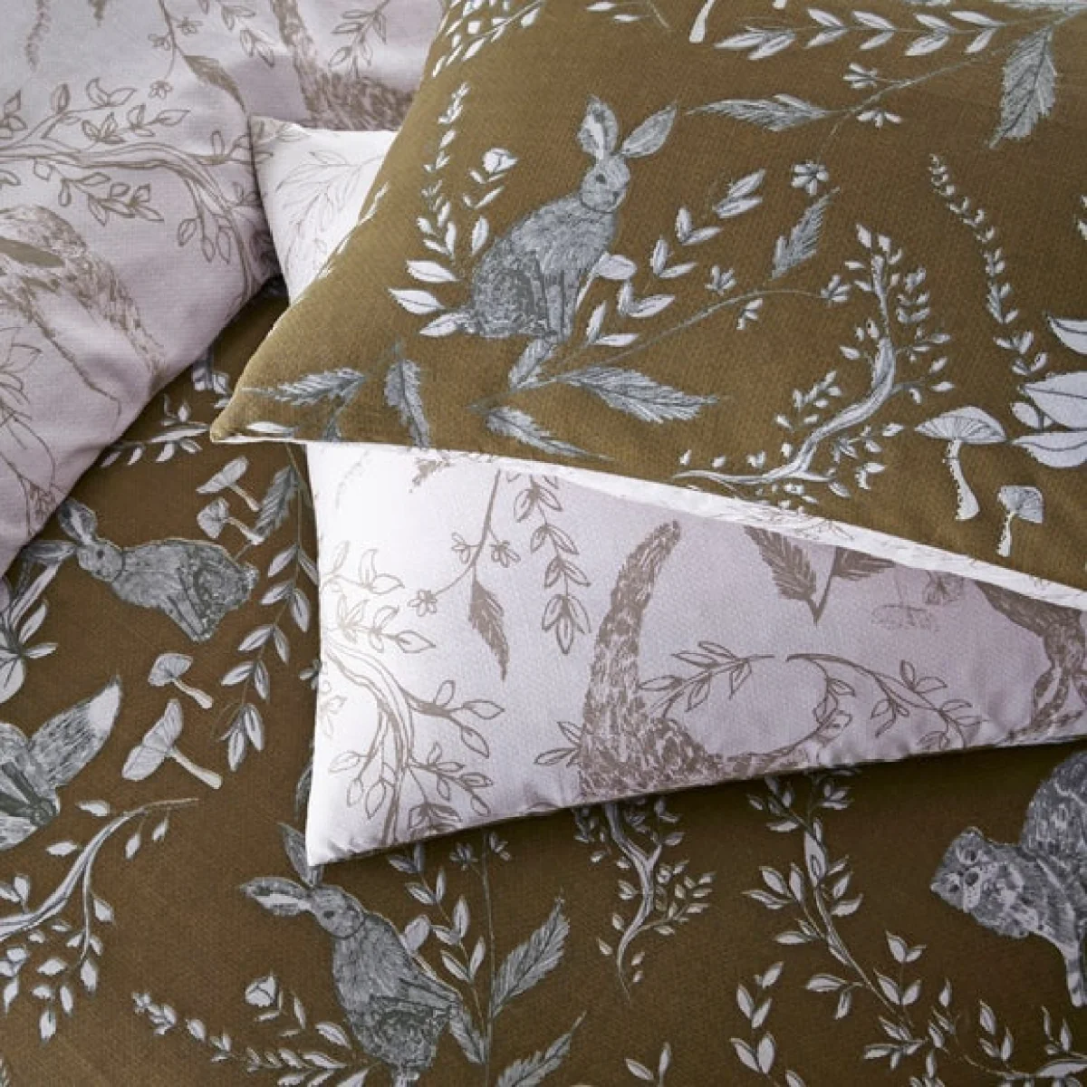 furn. Buckthorn Duvet Cover Set Amber Amber – image 3