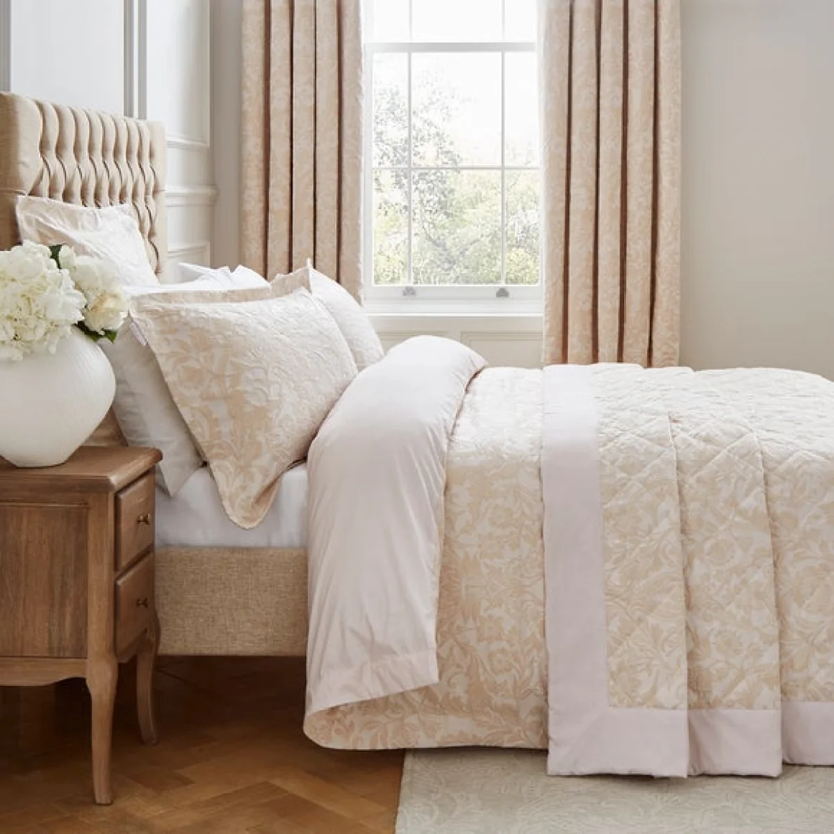 Dorma Winchester Champagne Duvet Cover and Pillowcase Set Beige – image 5