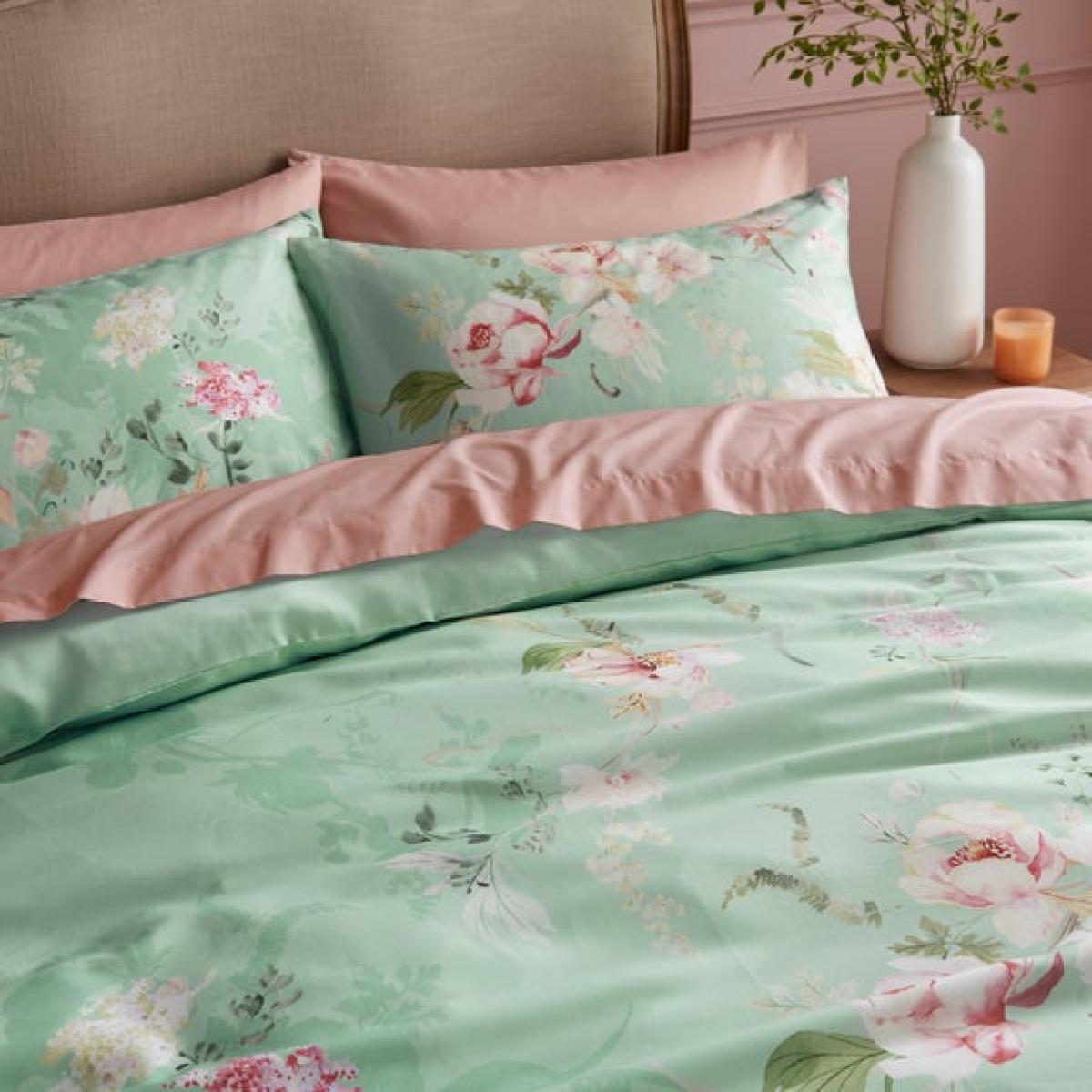 Melody 100% Cotton Sateen Duvet Cover & Pillowcase Set – image 2