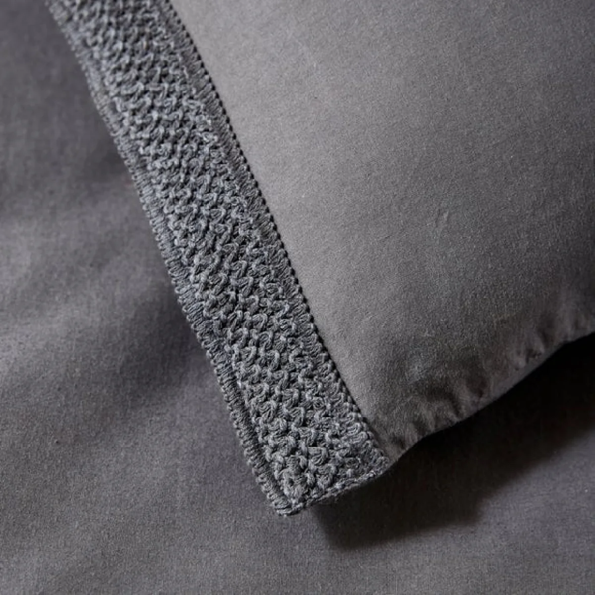 Ludlow Washed Cotton Duvet Cover and Pillowcase Set Olive (Green) – image 5