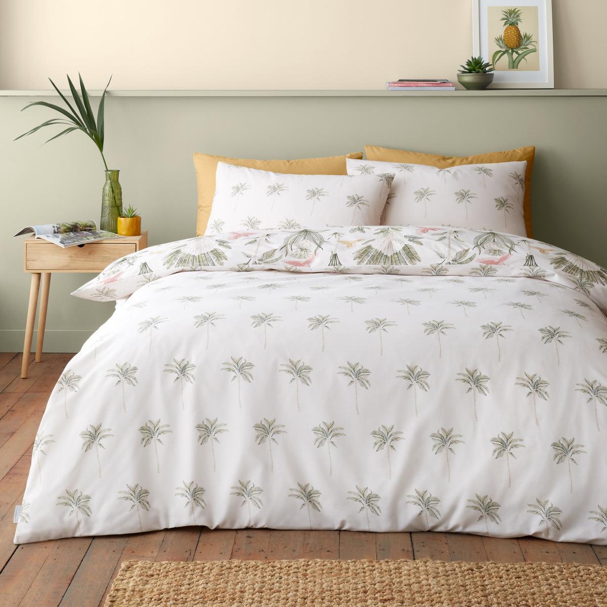 Catherine Lansfield Paradiso Palm Reversible Duvet Cover & Pillowcase Set – image 4